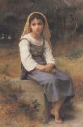 Adolphe William Bouguereau Meditation (mk26) USA oil painting reproduction
